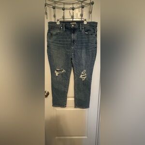 New Madewell Women’s jeans, Roadtripper slim boy jeans 33P